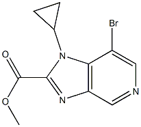 methyl 7-bromo-1-cyclopropyl-1H-imidazo[4,5-c]pyridine-2-carboxylate