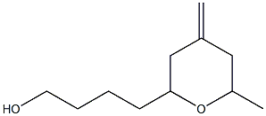 4-(6-methyl-4-methylidene-oxan-2-yl)butan-1-ol