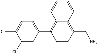 [4-(3,4-dichlorophenyl)napthyl]methylamine Struktur