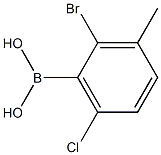 2-Bromo-6-chloro-3-methylphenylboronic acid Structure