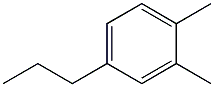 1,2-dimethyl-4-propylbenzene Structure