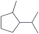 1-methyl-2-isopropylcyclopentane 结构式