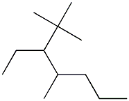 2,2,4-trimethyl-3-ethylheptane Structure