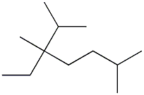 2,3,6-trimethyl-3-ethylheptane,,结构式