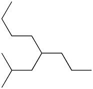 2-メチル-4-プロピルオクタン 化学構造式