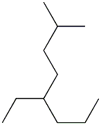 2-methyl-5-ethyloctane Structure