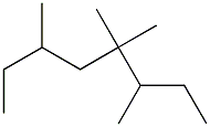 3,4,4,6-tetramethyloctane 化学構造式