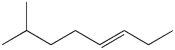 7-methyl-3-octene Structure