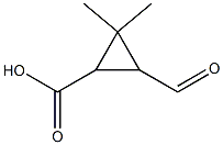 2,2-DIMETHYL-3-FORMYLCYCLOPROPANE CARBOXYLIC ACID Structure