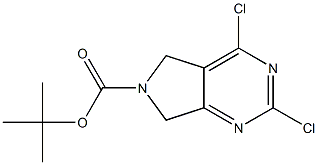 N-BOC-2,4-DICHLORO-6,7-DIHYDRO-5H-PYRROLO[3,4-D]PYRIMIDINE 结构式