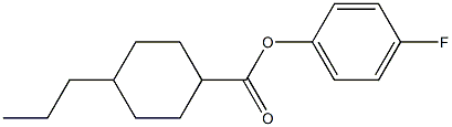 4-FLUOROPHENYL 4-PROPYLCYCLOHEXANECARBOXYLATE Structure