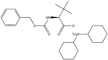 N-BENZYLOXYCARBONYL-L-TERT-LEUCINE-DICYCLOHEXLAMINE SALT 化学構造式