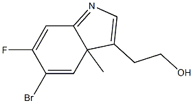 5-BROMO-4-FLUORO-7-METHYLTRYPTOPHOL Structure