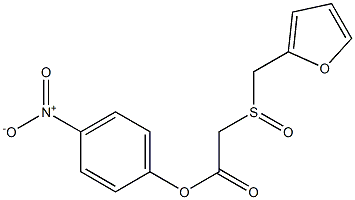 2-(FURFURYLSULFINYL)ACETIC ACID P-NITROPHENYL ESTER 化学構造式