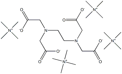 TETRAMETHYLAMMONIUM EDTA SALT 化学構造式