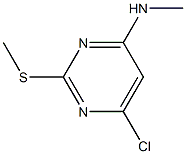 6-CHLORO-N-METHYL-2-(METHYLTHIO)PYRIMIDIN-4-AMINE,,结构式