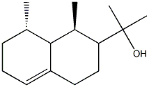 2-[(1R,8S)-1,8-dimethyl-1,2,3,4,6,7,8,8a-octahydronaphthalen-2-yl]propan-2-ol 化学構造式