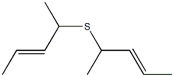 1-methyl-2-butenyl sulfide Structure