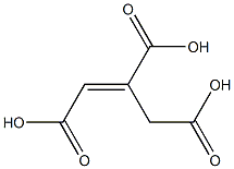 反-1:2:3-丙烯三甲酸 结构式
