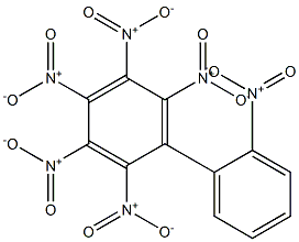 六硝聯苯,,结构式