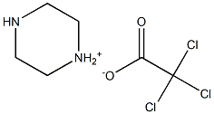 trichloroacetic acid, piperazinium salt 化学構造式