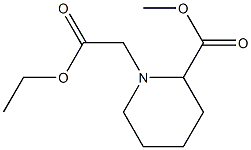 1-ethoxycarbonylmethyl-piperidine-2-carboxylicacid methyl ester Struktur