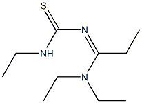 N-Ethyl-N'-[(1-diethylamino)propylidene]thiourea,,结构式