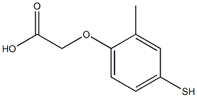 2-(2-METHYL-4-SULFANYLPHENOXY) ACETIC ACID 结构式