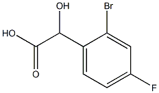 2-BROMO-4-FLUOROMANDELIC ACID Structure