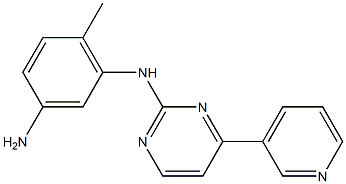 6-Methyl-N-(4-(pyridine-3-yl)pyrimidin-2-yl)benzene-1,3-diamine 结构式