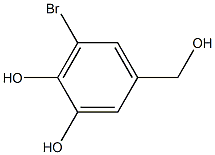 5-BROMO-3,4-DIHYDROXYBENZYL ALCOHOL 化学構造式