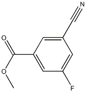 3-CYANO-5-FLUOROBENZOIC ACID METHYL ESTER Struktur
