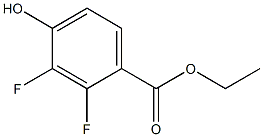 2,3-DIFLUORO-4-HYDROXYBENZOIC ACID ETHYL ESTER Struktur