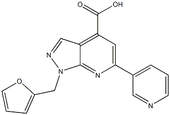 1-(2-FURYLMETHYL)-6-PYRIDIN-3-YL-1H-PYRAZOLO[3,4-B]PYRIDINE-4-CARBOXYLIC ACID