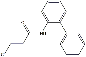 N-1,1''-BIPHENYL-2-YL-3-CHLOROPROPANAMIDE 化学構造式
