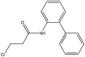 N-1,1''-BIPHENYL-2-YL-3-CHLOROPROPANAMIDE Structure