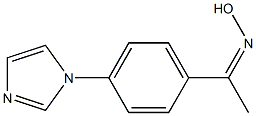 1-[4-(1H-IMIDAZOL-1-YL)PHENYL]ETHANONE OXIME 化学構造式