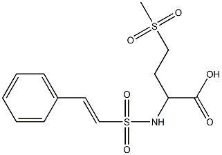 4-(METHYLSULFONYL)-2-({[2-PHENYLVINYL]SULFONYL}AMINO)BUTANOIC ACID