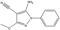 5-AMINO-3-METHOXY-1-PHENYL-1H-PYRAZOLE-4-CARBONITRILE Structure