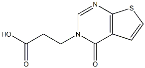 3-(4-OXOTHIENO[2,3-D]PYRIMIDIN-3(4H)-YL)PROPANOIC ACID,,结构式