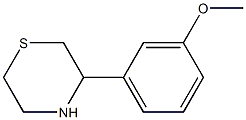 3-(3-METHOXYPHENYL)THIOMORPHOLINE, 95+% 化学構造式