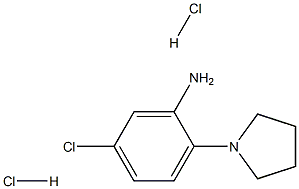 5-CHLORO-2-PYRROLIDIN-1-YLANILINE DIHYDROCHLORIDE 化学構造式