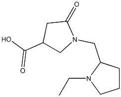 1-[(1-ETHYLPYRROLIDIN-2-YL)METHYL]-5-OXOPYRROLIDINE-3-CARBOXYLIC ACID Structure