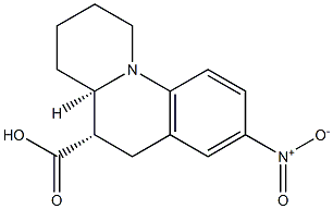 (4AR,5S)-8-NITRO-2,3,4,4A,5,6-HEXAHYDRO-1H-PYRIDO[1,2-A]QUINOLINE-5-CARBOXYLIC ACID Structure