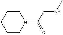 2-METHYLAMINO-1-PIPERIDIN-1-YL-ETHANONE 98%,,结构式