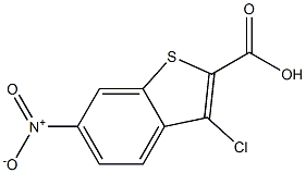 3-CHLORO-6-NITRO-BENZO[B]THIOPHENE-2-CARBOXYLICACID 98% 结构式