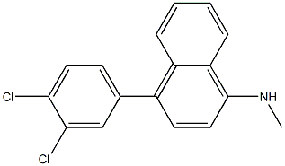 4-(3,4-DICHLOROPHENYL)-1-TETRAHYDRO-N-METHYL-1-NAPHTHALENAMINE Struktur