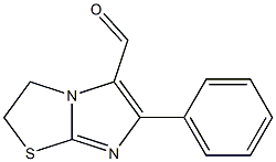 2,3-DIHYDRO-6-PHENYLIMIDAZO[2,1-B]THIAZOLE-5-CARBOXALDEHYDE 化学構造式