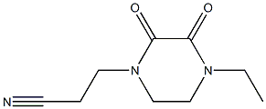 3-(4-ETHYL-2,3-DIOXOPIPERAZIN-1-YL)PROPANENITRILE Structure