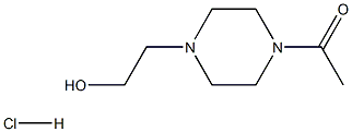 1-ACETYL-4-(2-HYDROXYETHYL)PIPERAZINEHYDROCHLORIDE, 98+% 化学構造式